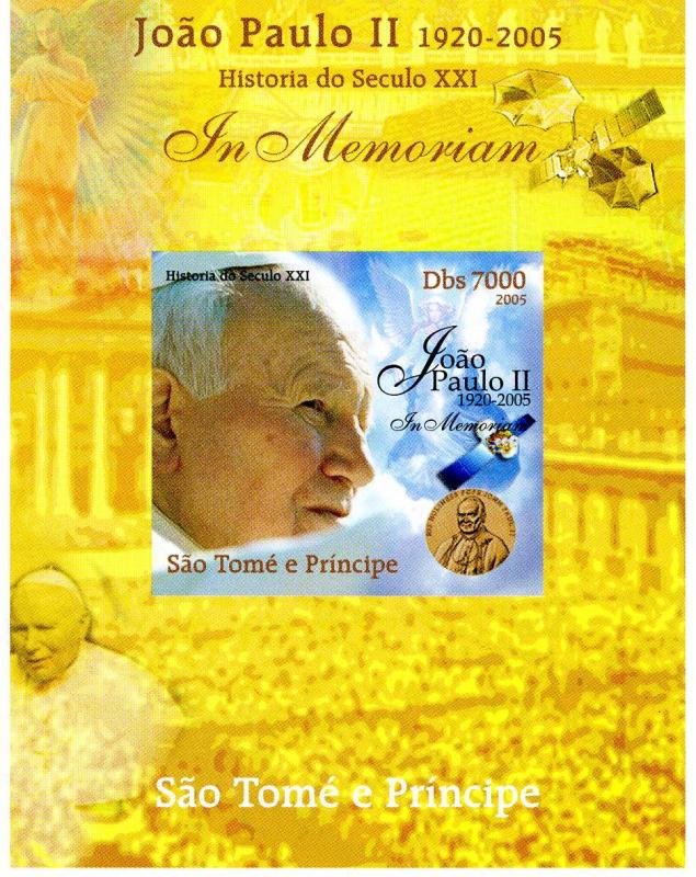 Sao Tome & Principe 2005 Pope John Paul II DeLuxe s/s mnh.vf