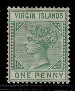 BRITISH VIRGIN ISLANDS QV SG24, 1d emerald-green, M MINT. Cat £75.