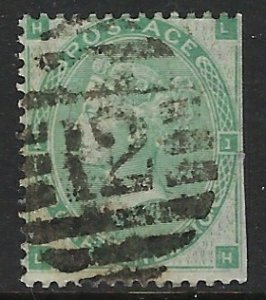 Great Britain 42 Used Plate #1 1862 issue / straight edge (fe3233)