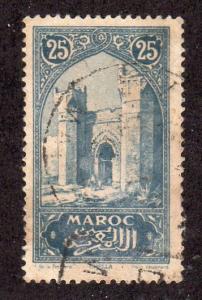 French Morocco 62 - Used - Chella City Gate (cv $0.70)