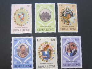 Sierra Leone 1981 Sc 509-12,514,516 MH