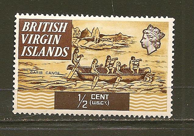 British Virgin Islands 206 Carib Canoe Mint Hinged