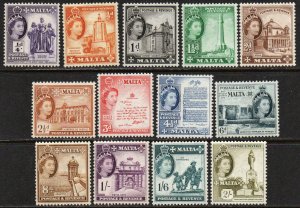 Malta Sc #246-258 Mint Hinged