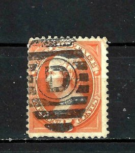 #152 US 15 CENT WEBSTER  ORANGE-USED-N/G-FINE-VF