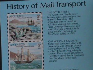 ASCENSION ISLANDS-HISTORY OF MAI,-MINT S/S VERY FINE WE SHIP TO WORLDWIDE