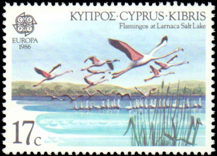 Cyprus #669-670, Complete Set(2), 1986, Europa, Animals, Birds, Never Hinged