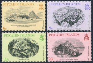 Pitcairn 184-187, MNH. Michel 184-187. Engravings-landscapes, 1979.