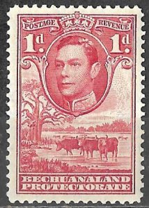 Bechuanaland Protectorate 1938 Mint Stamp Scott #125 King George VI 1d