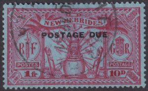 BRITISH NEW HEBRIDES J5 POSTAGE DUE  USED - NO FAULTS VERY FINE! - ZLZ