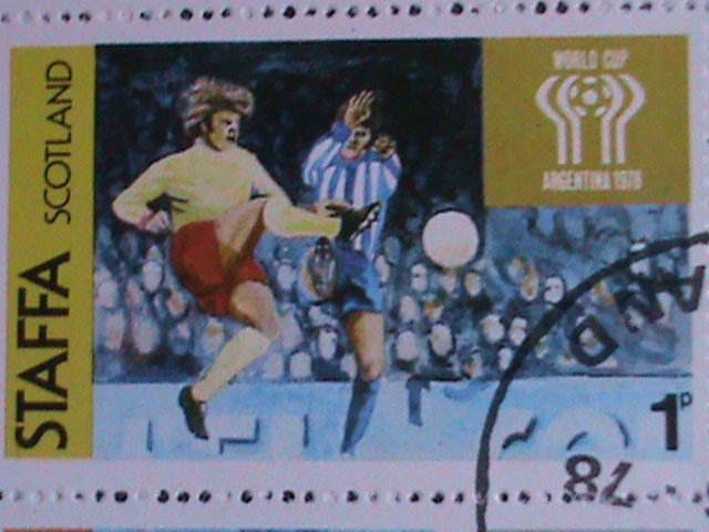 SCOTLAND-STAFFA-1978 WORL CUP SOCCER-ARGENTINA CTO SHEET VF-EST.$10