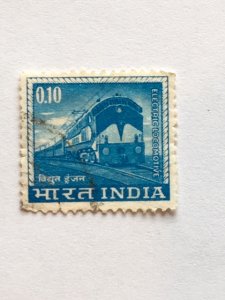 India – 1966 – Single “Train” Stamp – SC# 411 – Used