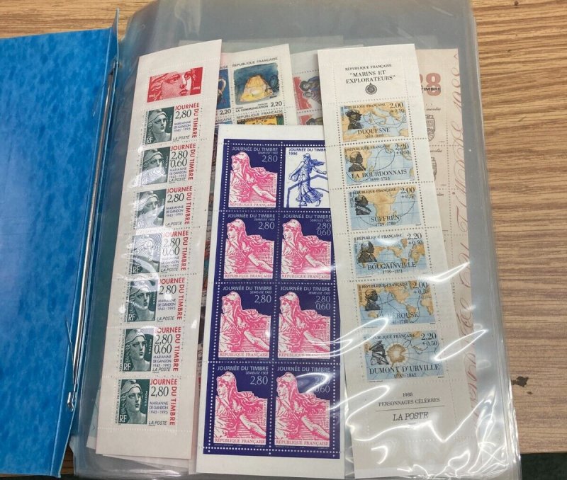 KAPPYS  FRANCE TWO POUNDS OF MINT NH STAMPS FROM 1980'S-1990'S GREAT TOPICS A727