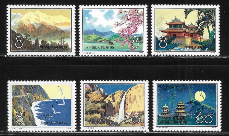 China PRC 1519-1524 Taiwan Landscapes set MLH 2024 c.v. $21