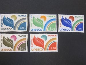 France 1976 Sc 2O16-20 set MNH