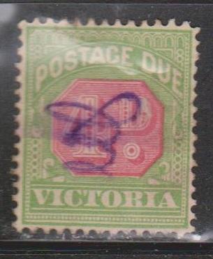 VICTORIA Scott # J18 Used - Postage Due