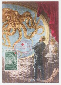 Maximum card France 1982 Octopus - Jules Verne - 20,000 Leagues Under the Sea