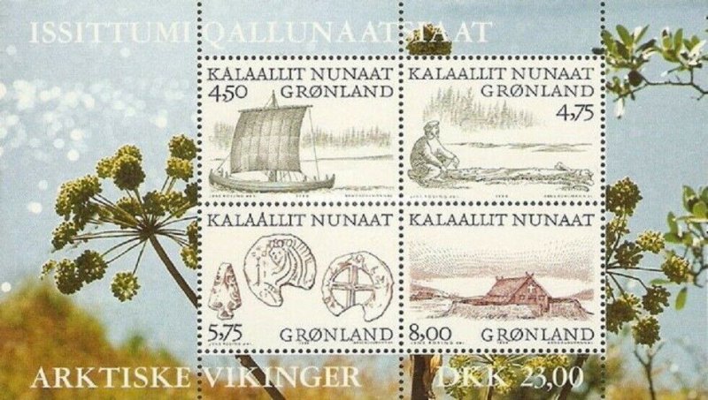 1999  GREENLAND  -  SG: MS 359 - GREENLAND VIKINGS - UNMOUNTED MINT