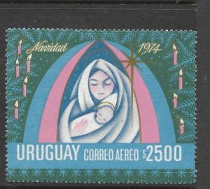 URUGUAY  (PP1604B)  1974 CHRISTMAS A/M  MNH