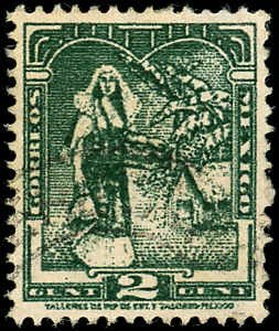 MEXICO Sc 785 USED - 1944 2c  Tehuana Indian - Sound