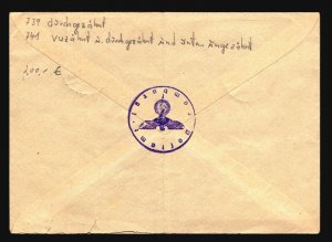 Germany SC# 496 PERF ERROR On Cover / Fold - Z17169