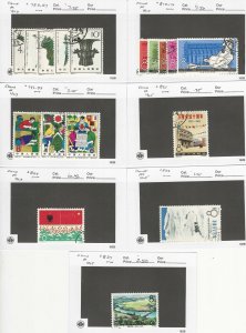 China PR Postage Stamp, #783//837 Used, 1964-65, JFZ