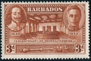 Barbados  #206  Mint LH CV $3.25