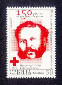 Serbia Sc# 625 MNH 150th Anniv. International Red Cross