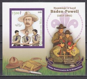 Mali, 2016 issue. Scout Baden Powell Anniversary s/sheet. ^