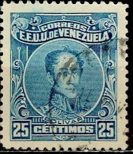 Venezuela 1924; Sc. # 276; Used Perf. 12 1/2 Single Stamp