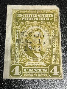Puerto Rico RE37 (Greenwald RERS129) Revenue US Possession KSPhilatelics
