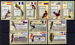 Cuba 2010 Birds, Flags & Documents perf set of 12 val...