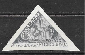 Romania Sc CB2 MNH Imperf of 1945 - Congress of General Assos. of Engeneers