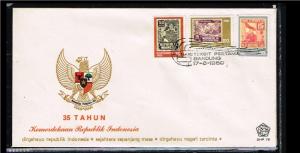 1980 - Indonesia FDC SHP 79 - History - Independency - 35 years [B12_049]