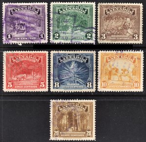 El Salvador Scott 574-80 F to VF used.  Lot #D.  FREE...