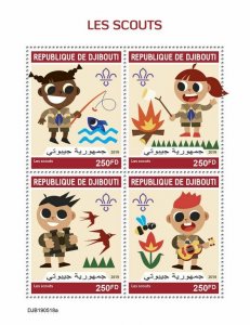 Z08 DJB190518a DJIBOUTI 2019 Scouts MNH ** Postfrisch