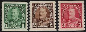 Canada # 228-30 Mint VF VLH set Cat $ 65