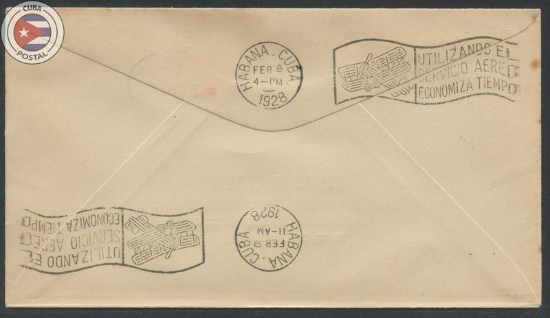 Cuba 1928 First Flight Cover Dominican Republic - Havana | Lindbergh | Edifil...