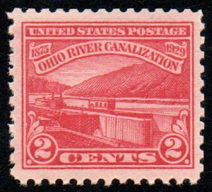 US #681 VF/XF OG NH, bold color, CHOICE!