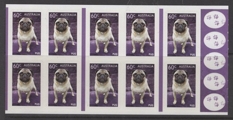 AUSTRALIA SGSB435(3946a) 2013 TOP DOGS BOOKLET MNH 