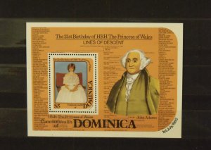 9167   Dominica   MNH # 776   Souvenir Sheet            CV$ 3.50