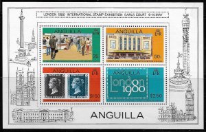 ANGUILLA, 374B, MNH, S.S OF 4, LONDON 1980