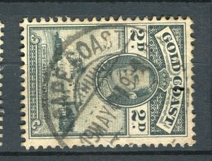 GOLD COAST; 1938 early GVI Pictorial issue fine used 2d. value, Cape Coast