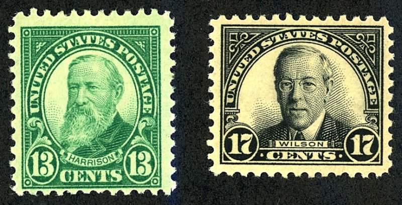 U.S. #622-3 MINT OG HR