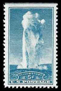 PCBstamps   US # 744 5c Yellowstone, MNH, (13)