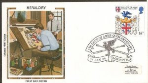 Great Britain 1984 Heraldry Coat of Arms of college Arms Painting Sc 1040 Col...