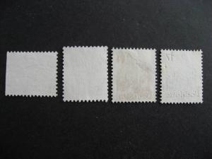 Canada 4 used stamps with clear one bar tag errors, check them out!