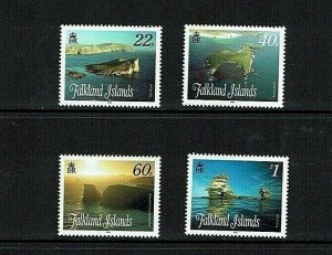 Falkland Islands: 2008, Islands, Stacks and Bluffs, (1st issue)   MNH set