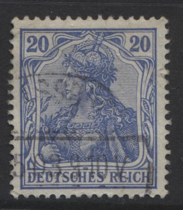 GERMANY. -Scott 69- Definitives -1902 - Used - Ultra - Single 20pf Stamp1