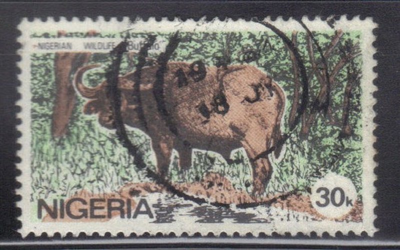 NIGERIA SC #449   30k 1984    BUFFALO  SEE SCAN