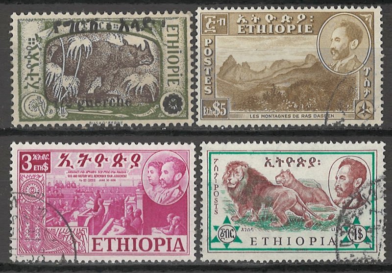 COLLECTION LOT # 5573 ETHIOPIA 4 STAMPS 1925+ CV+$14